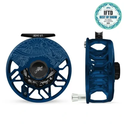 Abel ROVE Reel 5/7 Deep Blue Underwood Drift, Black Drag Knob with Platinum Handle - Your Premium Fishing Gear Store Rods Lines Baits Accessories^ Online