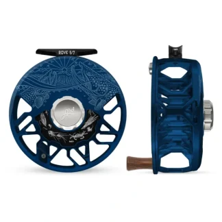 Abel ROVE Reel 5/7 Deep Blue Underwood Drift, Platinum Drag Knob with Rosewood Handle - Your Premium Fishing Gear Store Rods Lines Baits Accessories^ Shop