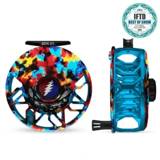 Abel ROVE Reel 5/7 Retro Caribbean, Grateful Dead Lightning Bolt Drag Knob with Black Handle - Your Premium Fishing Gear Store Rods Lines Baits Accessories^ Cheap