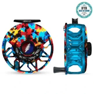 Abel ROVE Reel 5/7 Retro Caribbean, Grateful Dead Lightning Bolt Drag Knob with Ebony Handle - Your Premium Fishing Gear Store Rods Lines Baits Accessories^ Shop