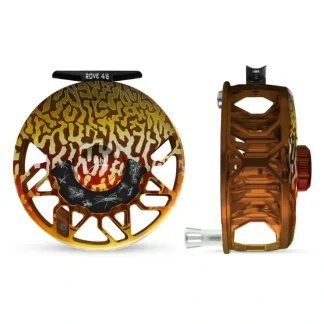 Abel ROVE Reel 4/6 Tiger Trout, Freshwater Flies Engraving with Platinum Handle - Your Premium Fishing Gear Store Rods Lines Baits Accessories^ Online
