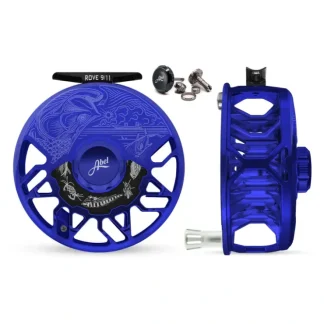 Abel ROVE Ti 9/11 Ported Reel Blue III, Underwood Salt with Platinum Handle - Your Premium Fishing Gear Store Rods Lines Baits Accessories^ Sale