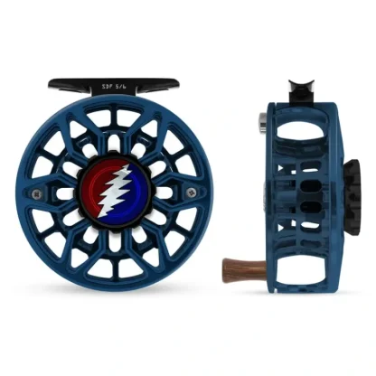 Abel SDF Reel 5/6 Deep Blue, Grateful Dead Bolt Drag Knob with Rosewood Handle - Your Premium Fishing Gear Store Rods Lines Baits Accessories^ Clearance