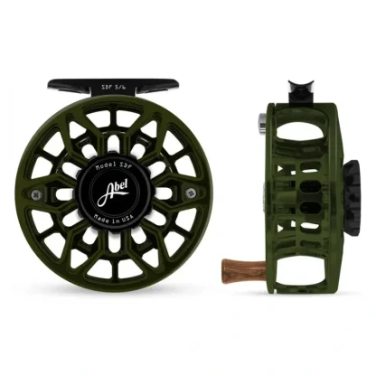Abel SDF Reel 5/6 Deep Green, Black Drag Knob with Walnut Handle - Your Premium Fishing Gear Store Rods Lines Baits Accessories^ New