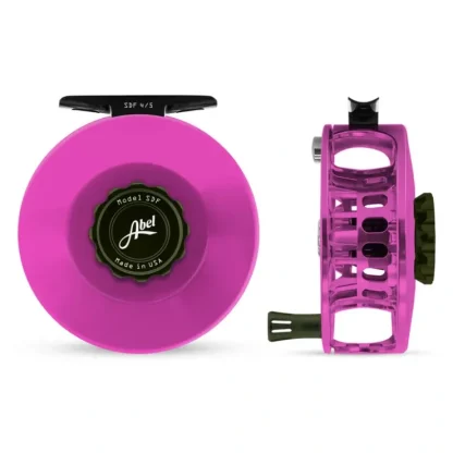 Abel SDF Reel 4/5 Pink, Deep Green Drag Knob with Deep Green Handle - Your Premium Fishing Gear Store Rods Lines Baits Accessories^ Sale