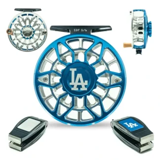 Abel SDF Reel 5/6 Ported MLB LA Dodgers w/ Nipper - Your Premium Fishing Gear Store Rods Lines Baits Accessories^ Best Sale