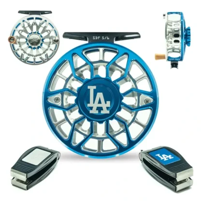 Abel SDF Reel 5/6 Ported MLB LA Dodgers w/ Nipper - Your Premium Fishing Gear Store Rods Lines Baits Accessories^ Best Sale