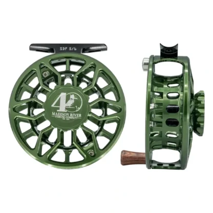 Abel SDF Reel 5/6 40th Logo Deep Green with Rosewood Handle - Your Premium Fishing Gear Store Rods Lines Baits Accessories^ Sale