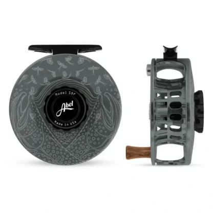 Abel SDF Reel 5/6 Underwood Mayfly Furry Slate Grey with Walnut Handle - Your Premium Fishing Gear Store Rods Lines Baits Accessories^ Sale