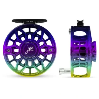 Abel SDF Reel Ported 5/6 Northern Lights Fade with Platinum Handle - Your Premium Fishing Gear Store Rods Lines Baits Accessories^ Outlet