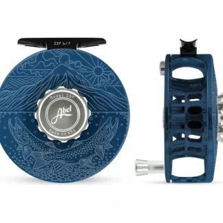 Abel SDF Reel Solid 6/7 Deep Blue, Platinum Drag Knob, Underwood Ridge Riders with Platinum Handle - Your Premium Fishing Gear Store Rods Lines Baits Accessories^ Best Sale