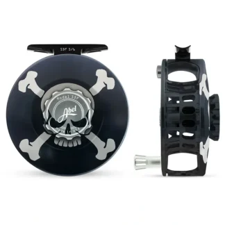 Abel SDF Reel Solid 5/6 Skull and Crossbones with Platinum Handle - Your Premium Fishing Gear Store Rods Lines Baits Accessories^ Sale