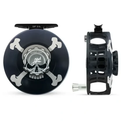 Abel SDF Reel Solid 5/6 Skull and Crossbones with Platinum Handle - Your Premium Fishing Gear Store Rods Lines Baits Accessories^ Sale