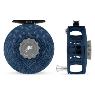 Abel SDF Solid Reel 4/5 Satin Deep Blue, Satin Platinum Drag Knob, Underwood Mayfly Flurry with Platinum Handle - Your Premium Fishing Gear Store Rods Lines Baits Accessories^ Fashion