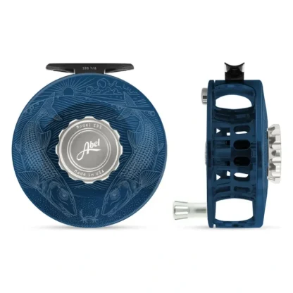 Abel SDS Reel 7/8 Solid Underwood Tailing Bones Deep Blue, Platinum Drag Knob with Platinum Handle - Your Premium Fishing Gear Store Rods Lines Baits Accessories^ Fashion