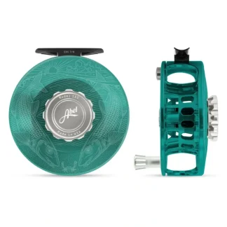 Abel SDS Reel Solid 7/8 Teal, Platinum Drag Knob, Underwood Bonefish with Platinum Handle - Your Premium Fishing Gear Store Rods Lines Baits Accessories^ Best Sale