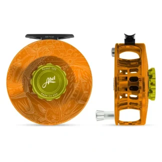Abel SDS Solid Reel 9/10 Orange, Lime Green Drag Knob, Underwood Slammin' with Platinum Handle - Your Premium Fishing Gear Store Rods Lines Baits Accessories^ Store