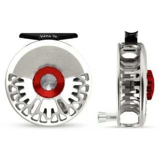 Abel Vaya Reel 7/8 Platinum, Red Drag Knob with Platinum Handle - Your Premium Fishing Gear Store Rods Lines Baits Accessories^ Shop
