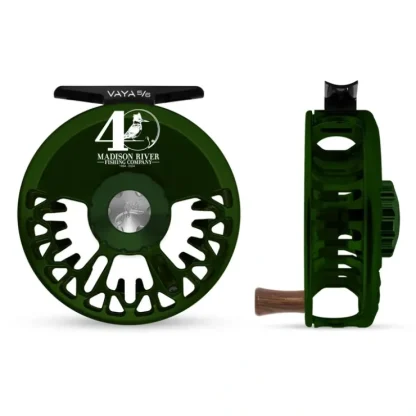 Abel Vaya Reel 5/6 40th Logo Deep Green with Rosewood Handle - Your Premium Fishing Gear Store Rods Lines Baits Accessories^ New