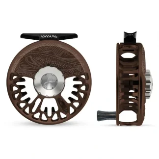 Abel Vaya Reel 5/6 Underwood On the Hunt Dark Brown, Platinum Drag Knob with Ebony Handle - Your Premium Fishing Gear Store Rods Lines Baits Accessories^ Store