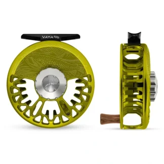 Abel Vaya Reel 5/6 Underwood On the Hunt Lime Green, Platinum Drag Knob with Walnut Handle - Your Premium Fishing Gear Store Rods Lines Baits Accessories^ Store