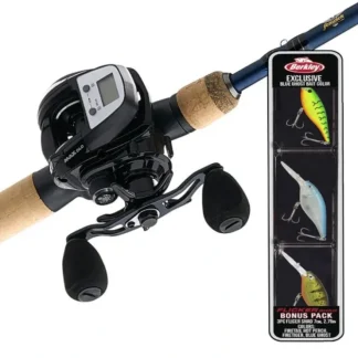 Abu Garcia MAXLPDLC/EAG70M-FC ABU Max Digital Line Counter LP Reel 20 sz on 7' Med Fenwick Eagle Fast Tapper Rod w/ Bonus 3 Flicker Baits - Your Premium Fishing Gear Store Rods Lines Baits Accessories^ Best