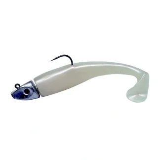 Al Gag's Lures Whip-It Fish Rigged, (1 Head/2 Tails), Pearl - Your Premium Fishing Gear Store Rods Lines Baits Accessories^ New