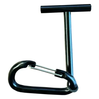 Aluminum Tippet T w/Carabiner Black - Your Premium Fishing Gear Store Rods Lines Baits Accessories^ Discount