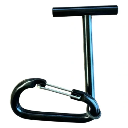 Aluminum Tippet T w/Carabiner Black - Your Premium Fishing Gear Store Rods Lines Baits Accessories^ Discount