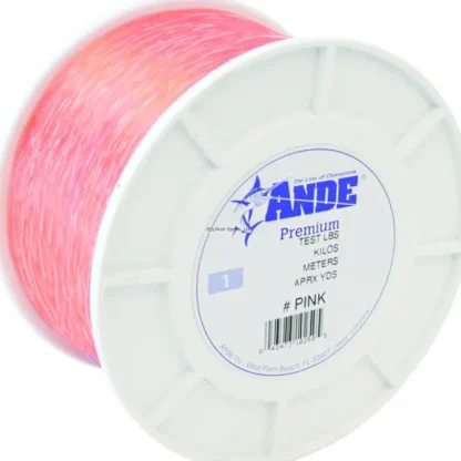 Ande Premium Mono Line, 1lb Spool, 30lb, 1600yd, Pink - Your Premium Fishing Gear Store Rods Lines Baits Accessories^ Flash Sale