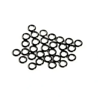 ANGLERS IMAGE TIPPET RINGS MEDIUM BLACK NICKEL - 10 PACK - Your Premium Fishing Gear Store Rods Lines Baits Accessories^ Fashion