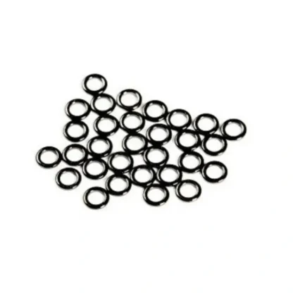 ANGLERS IMAGE TIPPET RINGS MEDIUM BLACK NICKEL - 10 PACK - Your Premium Fishing Gear Store Rods Lines Baits Accessories^ Fashion