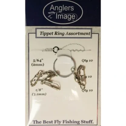 ANGLERS IMAGE TIPPET RINGS NICKEL ASSORTMENT - Your Premium Fishing Gear Store Rods Lines Baits Accessories^ Cheap