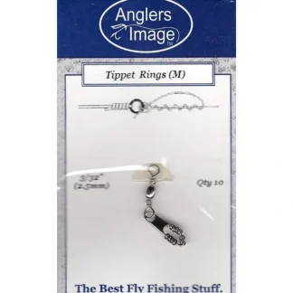 ANGLERS IMAGE TIPPET RINGS NICKEL MEDIUM - Your Premium Fishing Gear Store Rods Lines Baits Accessories^ Clearance
