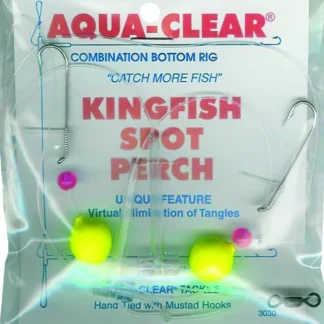 Aqua Clear Hi/Lo Rig Kingfish /Spot/Perch Float/Red Bead Size 8 - Your Premium Fishing Gear Store Rods Lines Baits Accessories^ Hot
