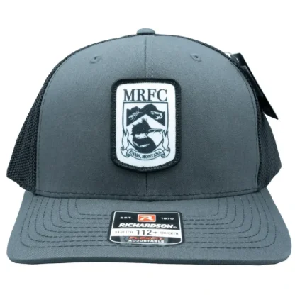 Badge Logo 112+ Charcoal/Black R-Flex Trucker - Your Premium Fishing Gear Store Rods Lines Baits Accessories^ Flash Sale