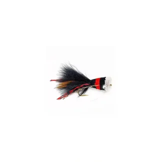 Bass Bug Black & Red - Your Premium Fishing Gear Store Rods Lines Baits Accessories^ New