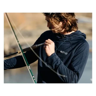 Bauer Logo Thermal Hoodie Deep Blue - Your Premium Fishing Gear Store Rods Lines Baits Accessories^ Cheap