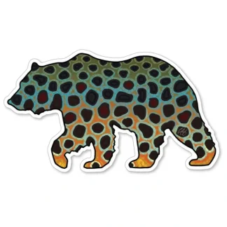 Bear Brown Trout Sticker - Your Premium Fishing Gear Store Rods Lines Baits Accessories^ Cheap