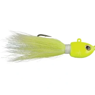 Berkley FUSION19 Bucktail Jig, Size 10/0, 8oz, Chartreuse - Your Premium Fishing Gear Store Rods Lines Baits Accessories^ New