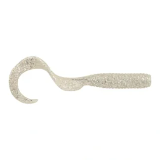 Berkley Gulp Grub, New Shape for Jigs & Trailers, 4", White Bling - Your Premium Fishing Gear Store Rods Lines Baits Accessories^ Best