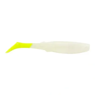 Berkley Gulp Saltwater Paddleshad, 3", 5pk, Pearl White/Chartreuse - Your Premium Fishing Gear Store Rods Lines Baits Accessories^ Discount