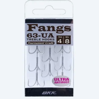 BKK Hooks Fangs-63 UA Treble Hooks - Your Premium Fishing Gear Store Rods Lines Baits Accessories^ Clearance