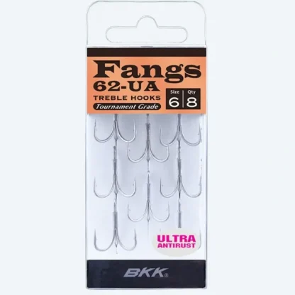 BKK Hooks Fangs-62 UA Treble Hooks - Your Premium Fishing Gear Store Rods Lines Baits Accessories^ Store