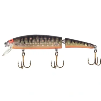 Bomber Jointed Long Crankbait, Gold Prism Black Orange - Your Premium Fishing Gear Store Rods Lines Baits Accessories^ Online