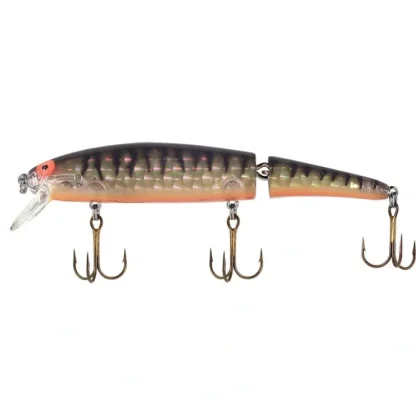 Bomber Jointed Long Crankbait, Gold Prism Black Orange - Your Premium Fishing Gear Store Rods Lines Baits Accessories^ Online