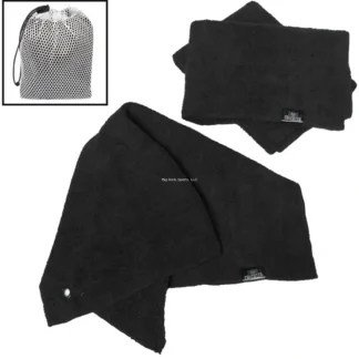 Calcutta Bait Towel 3 Pack, Black, 16"x15", w/ Mesh Bag - Your Premium Fishing Gear Store Rods Lines Baits Accessories^ New
