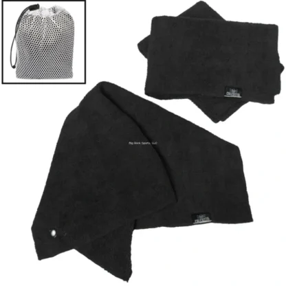 Calcutta Bait Towel 3 Pack, Black, 16"x15", w/ Mesh Bag - Your Premium Fishing Gear Store Rods Lines Baits Accessories^ New