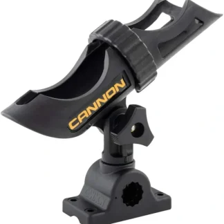 Cannon 2450169-1 Deck-Mount Rod Holder, 3-Position, Black - Your Premium Fishing Gear Store Rods Lines Baits Accessories^ Clearance