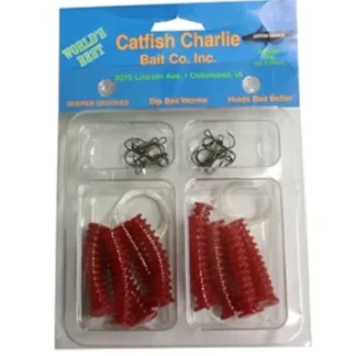 Catfish Charlie Dip Bait Worm, 12pk - Your Premium Fishing Gear Store Rods Lines Baits Accessories^ Cheap
